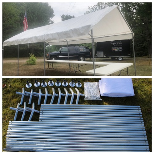 10' X 20' All Purpose Tent Customer Installed - Event Rentals - 10 x 20 tent rental near Osceola Wisconsin